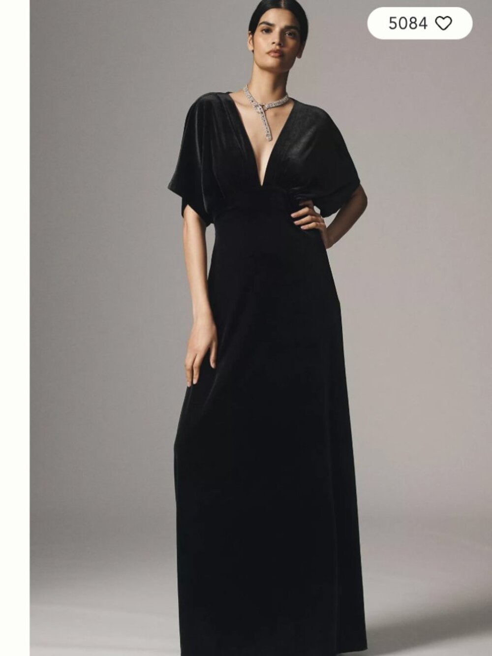 Anthropologie BHLN Velvet Amelia Gown NWT